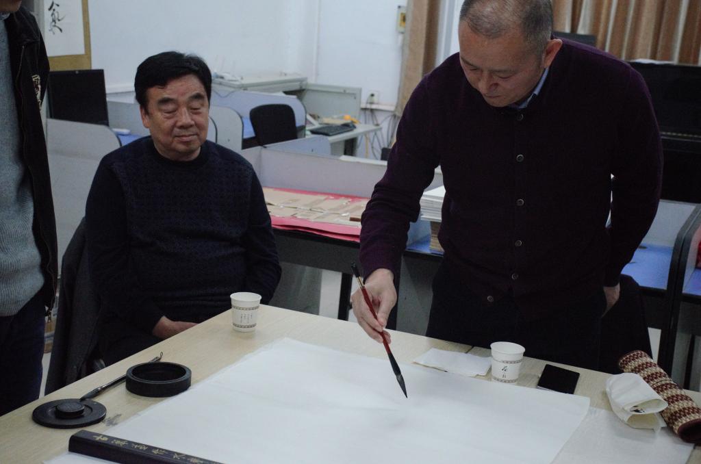 张老师现场题词